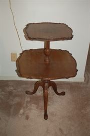 Beautiful, Antique Two Tiered Table