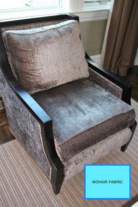 Mohair Fabric Side Chair