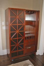 Wood Cabinet  with  Mini Bar