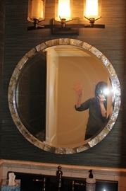 Round Framed Mirror