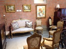 Victorian parlor set