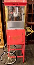 Lot 208 - Old Fashioned Movie Time Popcorn Maker and Cart