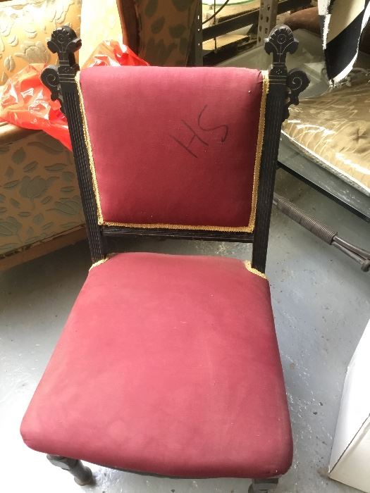 Antique chair in need of upholstery 