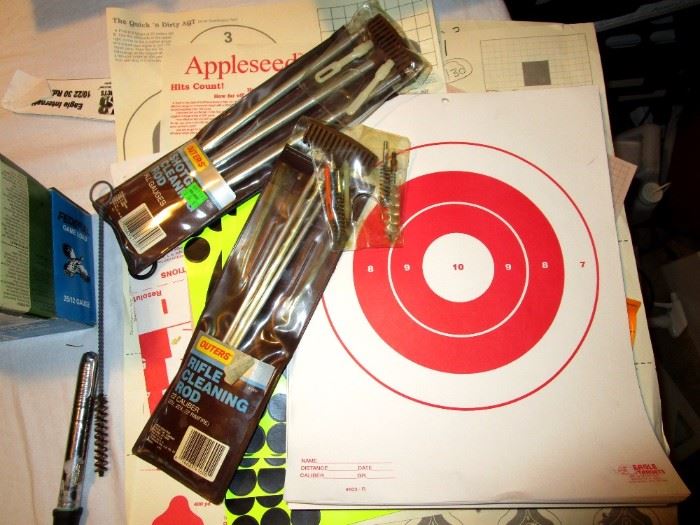 Cleaning rods and targets