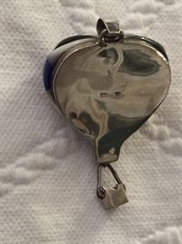 Vintage Sterling Silver Hot Air Balloon Pendant