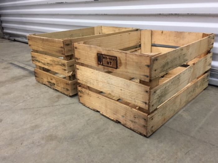 Wood crates 