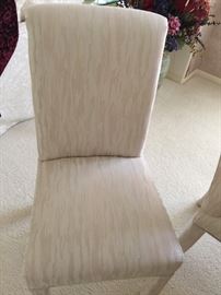 Close up of dining room chair