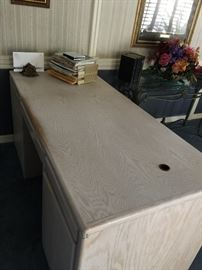Office desk,  approx 30 inch ht  30 inch wide and 65 inch long