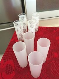 Decorative ice tea glasses