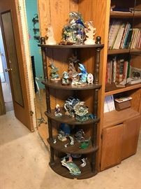 Corner Cabinet and Dolphin Collectibles