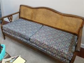 Cane Back Sofa/Settee - Comfortable