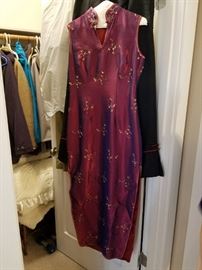 One of several Asian custom made dresses and outfits.