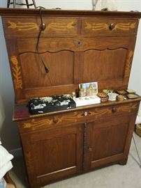 Wonderful Antique Inlaid German Secretary - Beautiful