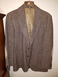 Men's Jacket with Suede Patches