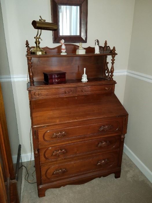 Antique Secretary with carved details