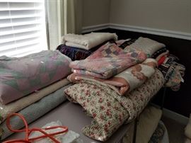 Some of the Many linens.