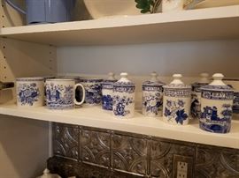 Spode Cups and Spode Seasoning Holders