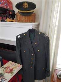 Military Hat and Coat....pin is Physician Symbol