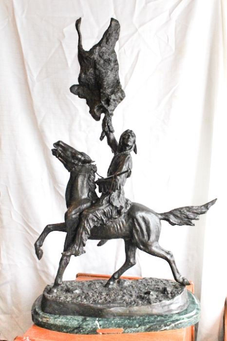 37" Remington Bronze Statue