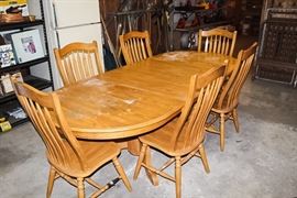Oak Table and 6 Chairs
