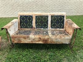 Vintage metal glider