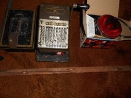 Todd Protectograph and metal box