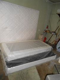King size mattress with twin box springs