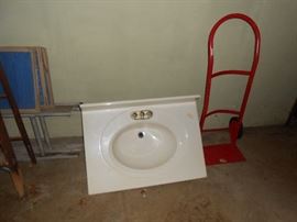 sink top and dolly 