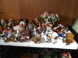 Many many figurines etc