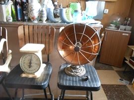 Vintage scale and Copper heater