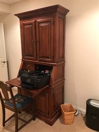 Cherry Two Piece Secretary, Excellent Condition
