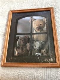 TeddyBear print in Oak Frame