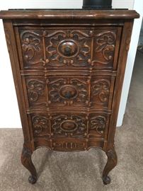antique carved chest