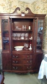 beautiful antique china cabinet