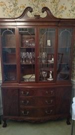 Antique china cabinet with great detail