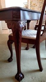 table leg and chair detail