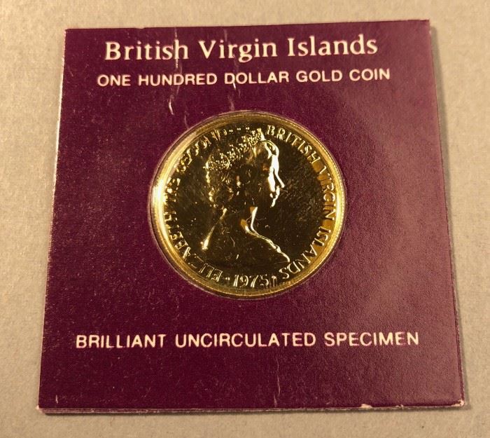 Lot 501 1975 British Virgin Islands One Hundred Dollar Go