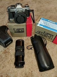 Cannon AE-1 and Lens