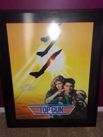 Framed Top Gun movie poster (Italian)