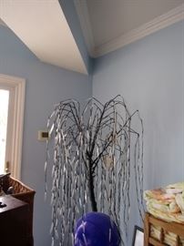 Lighted willow tree