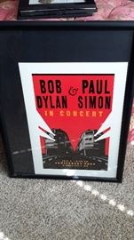 Framed concert poster.