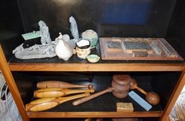 wooden juggling clubs