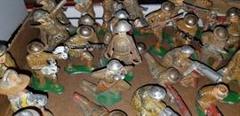 Metal toy soldiers, ww1