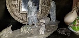 Alaskan stone figures