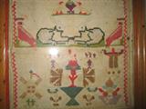 child's sampler done in 1918