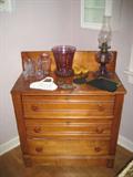 Three drawer commode