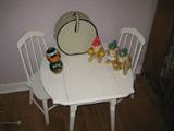 child's table and chair set