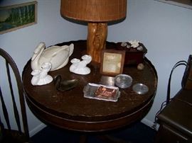 Bauer Swan and Candle Sticks