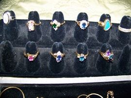 Gold and Gemstone Rings