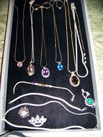 Gold and Gemstone Necklaces